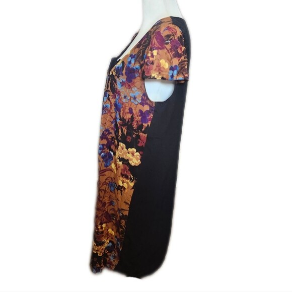 Anthropologie Maeve Pintura Silk Shift Dress, Lined Mini Dress, Medium - Picture 5 of 8